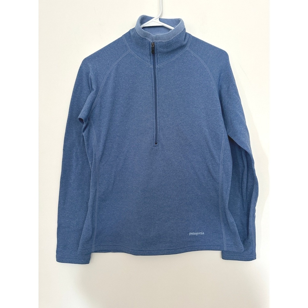 Patagonia R5 Half Zip Pullover Womens S Blue Heather USA Regulator Grid Layer